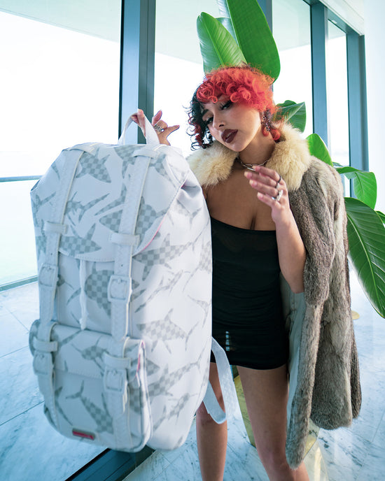 Sprayground SHARK CHECK (WHITE) HILLS BACKPACK