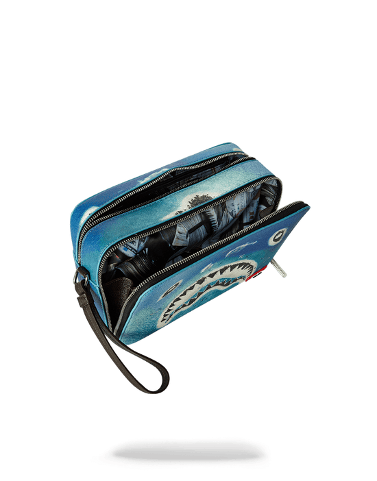 Sprayground SHARK ISLAND TOILETRY AKA MONEY BAG