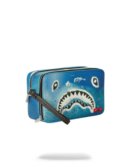 sprayground SHARK ISLAND TOILETRY AKA MONEY BAG