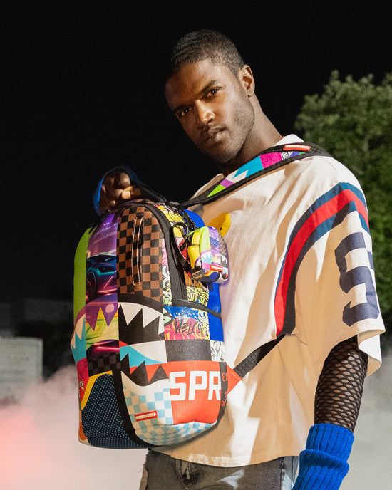 Sprayground SHARK MASTERPIECES BACKPACK KEYCHAIN