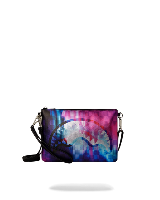 sprayground SHARKCLUB ELECTRONICA CROSSOVER CLUTCH