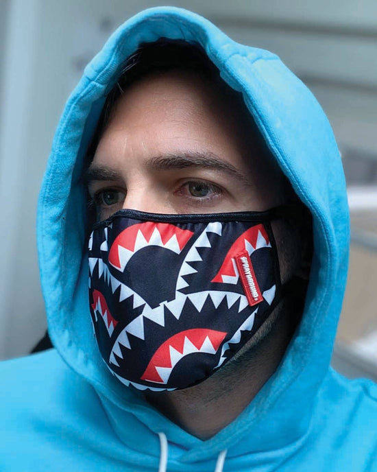 Sprayground SHARKMOUTH PATTERN MASK (CLASSIC FIT)