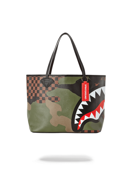 Sprayground SHARKS IN PARIS (CAMO EDITION) TOTE
