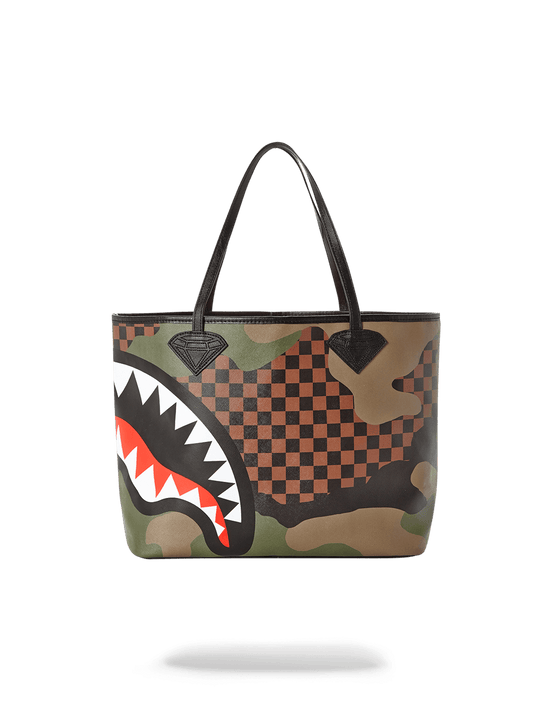 sprayground SHARKS IN PARIS (CAMO EDITION) TOTE