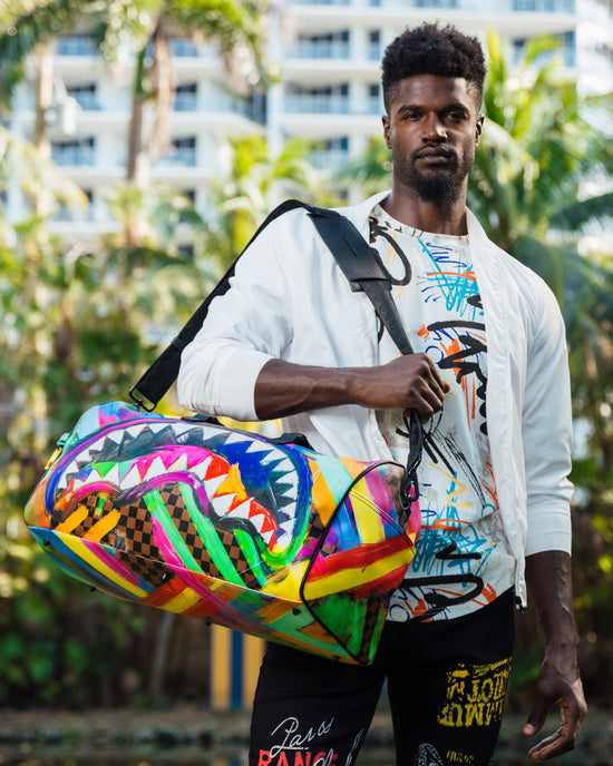 Sprayground SHARKS IN PARIS CITY STREAKS DUFFLE