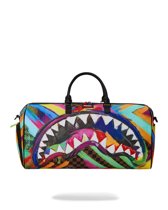 sprayground SHARKS IN PARIS CITY STREAKS DUFFLE