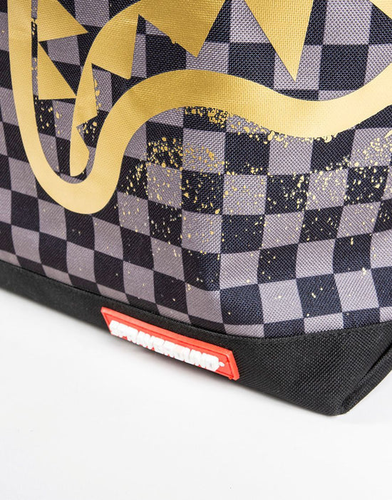 Sprayground SHARKS IN PARIS GOLD STENCIL TOTE