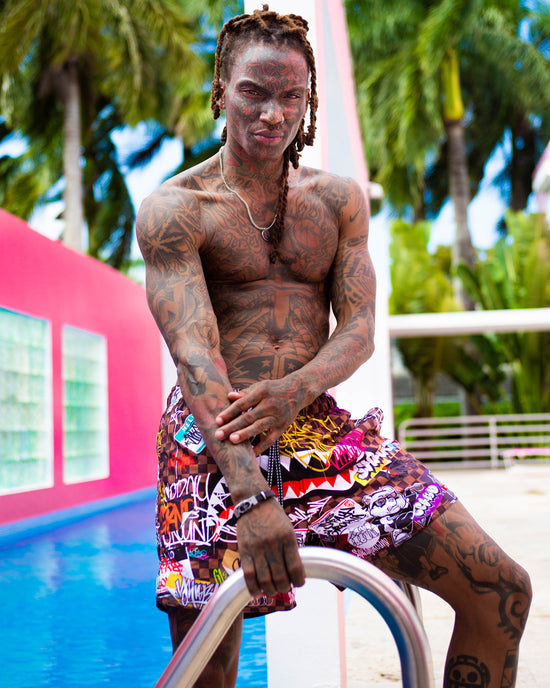 Sprayground SHARKS IN PARIS JETSKI SWIM TRUNKS