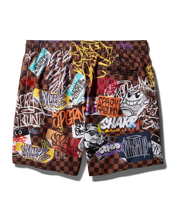 Sprayground SHARKS IN PARIS JETSKI SWIM TRUNKS