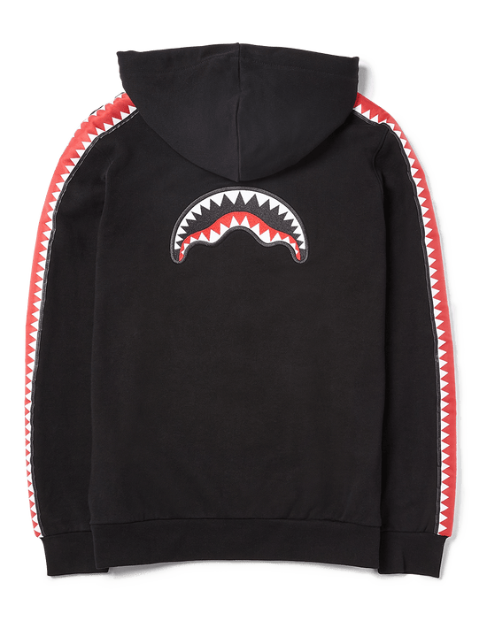 Sprayground SHARKTRACK SPUCCI ZIPUP HOODIE (BLACK)
