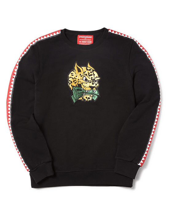 sprayground SHARKTRACK TIGER MONEY CREWNECK