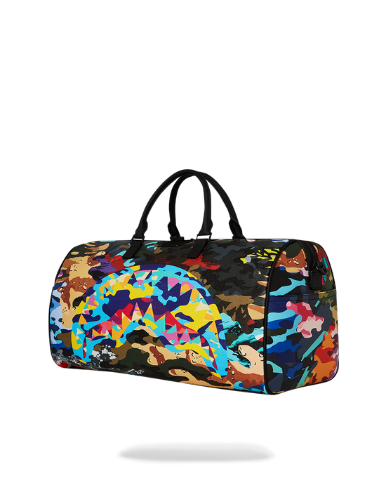 Sprayground SLICED AND DICED CAMO DUFFLE