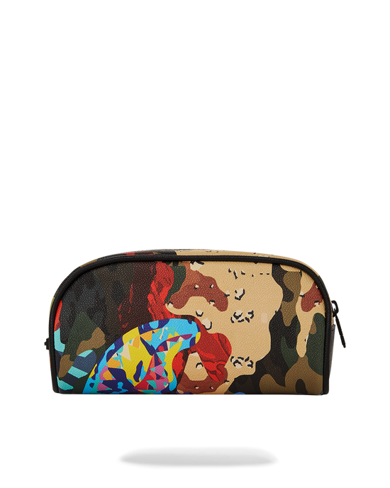 sprayground SLICED AND DICED CAMO POUCH
