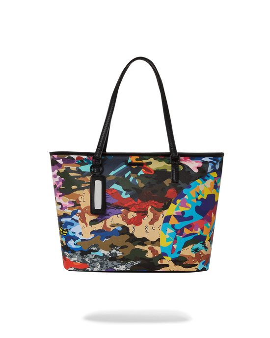 sprayground SLICED AND DICED CAMO TOTE
