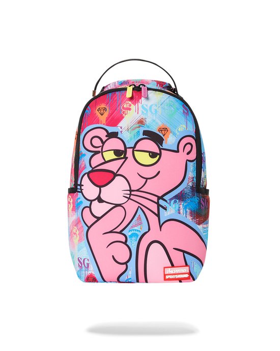 sprayground SMALL BACKPACK: PINK PANTHER ART CLASS