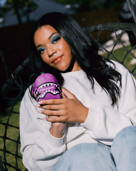 Sprayground SMASH LOGO VIOLA BACKPACK KEYCHAIN