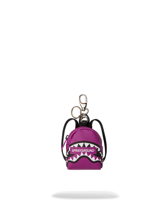sprayground SMASH LOGO VIOLA BACKPACK KEYCHAIN