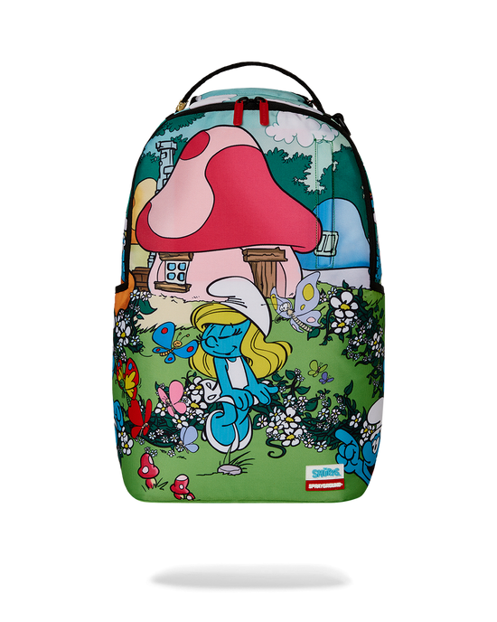 sprayground SMURFS IN THE GARDEN BACKPACK