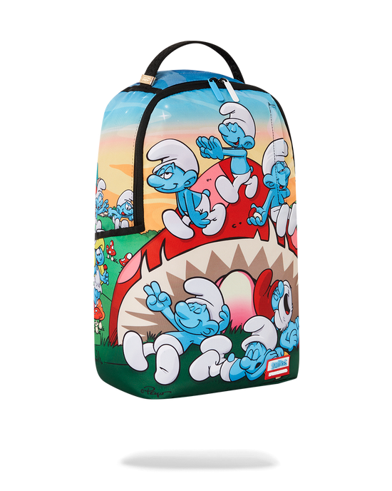 Sprayground SMURFS MUSHROOM CHILL BACKPACK