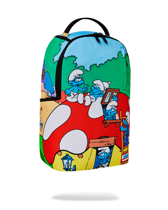 Sprayground SMURFS MUSHROOM VILLAGE BACKPACK