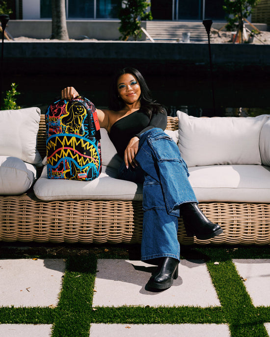 Sprayground SMURFS NEON DRIP DLXSR BACKPACK