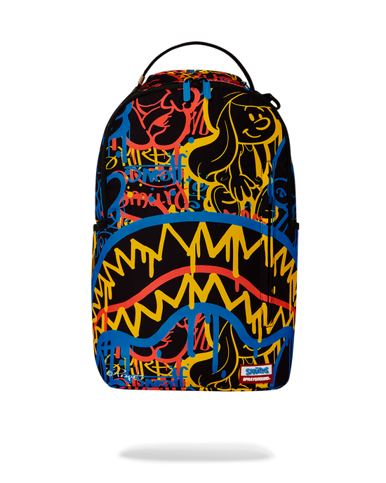 sprayground SMURFS NEON DRIP DLXSR BACKPACK