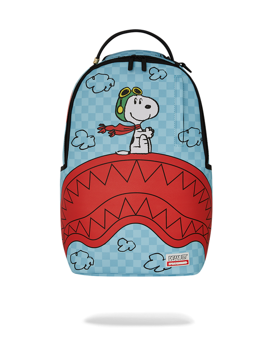 sprayground SNOOPY PILOT SHARK DLXSV BACKPACK