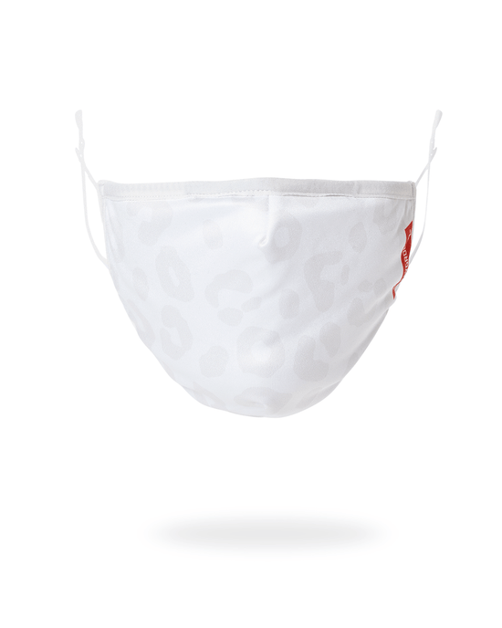 sprayground SNOW LEOPARD POLYESTER FACE MASK