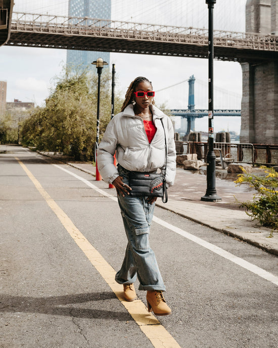 Sprayground SNOWWSTORM PUFFER CROSSOVER CLUTCH