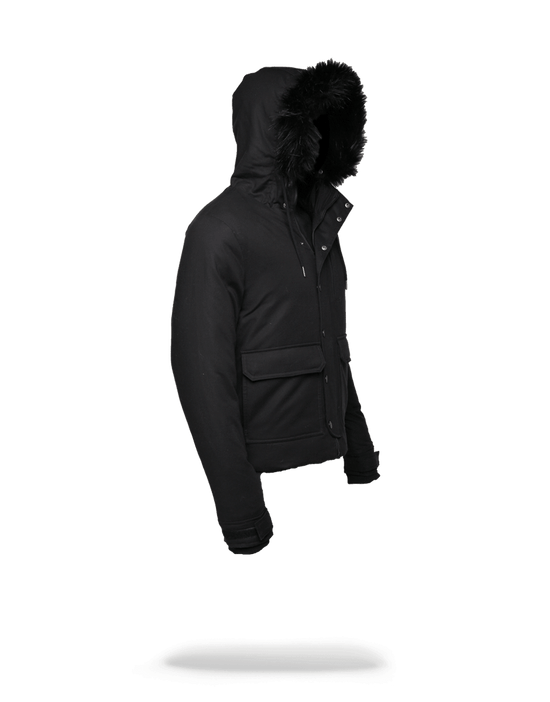 Sprayground SOLID BLACK CHOPPER JACKET