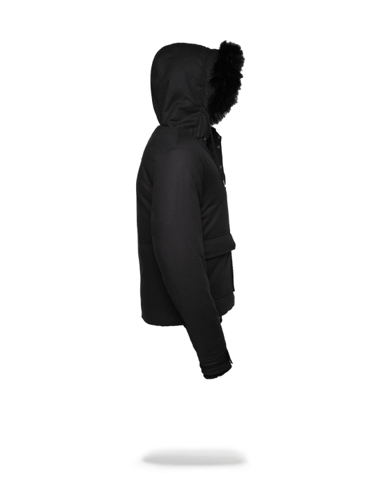Sprayground SOLID BLACK CHOPPER JACKET