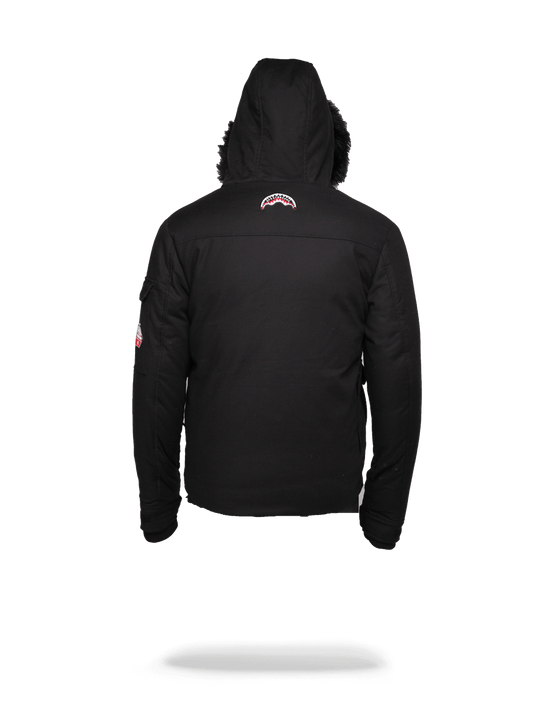 Sprayground SOLID BLACK CHOPPER JACKET