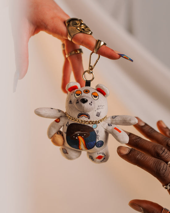 Sprayground SPACED OUT BEAR KEYCHAIN