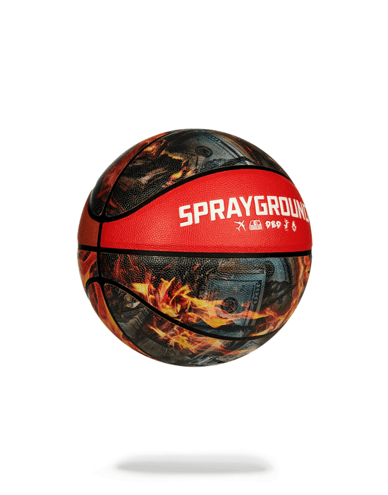 sprayground SPALDING X SPRAYGROUND FIRE BASKETBALL