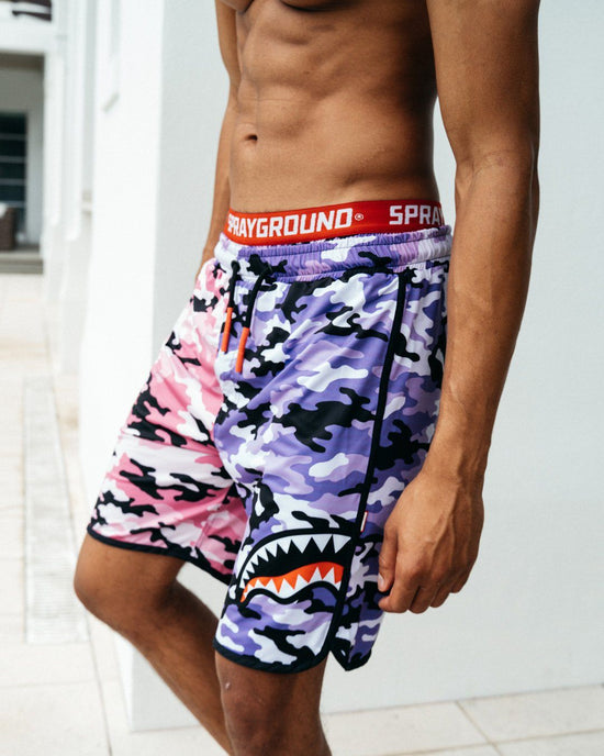 Sprayground SPLIT CAMO CORTO SWIM TRUNKS