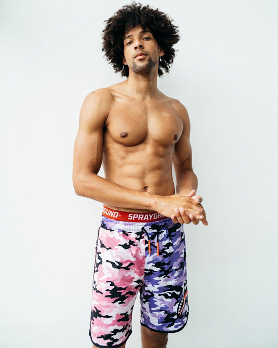 Sprayground SPLIT CAMO CORTO SWIM TRUNKS