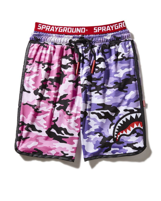 sprayground SPLIT CAMO CORTO SWIM TRUNKS