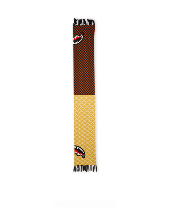 Sprayground SPLIT CHECKERED SHARK SCARF