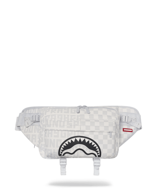 sprayground SPLIT THE CHECK (PEARL) CARGO CROSSBODY