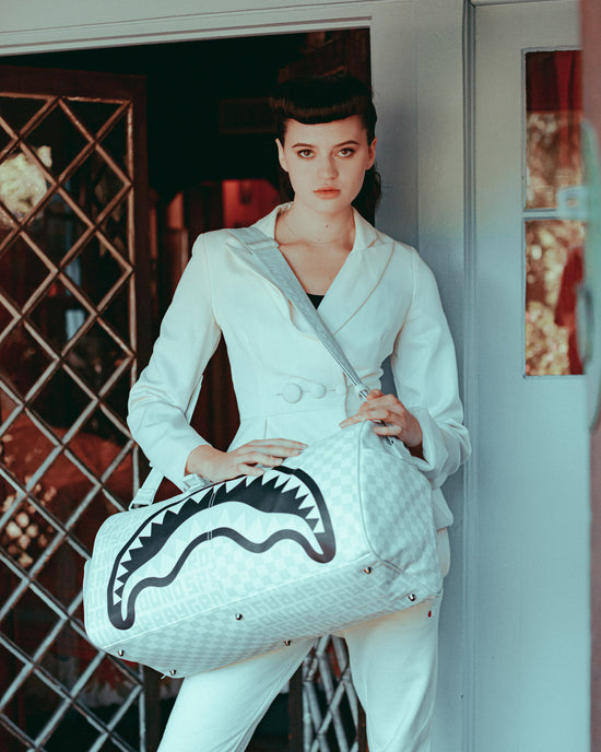 Sprayground SPLIT THE CHECK (PEARL) DUFFLE