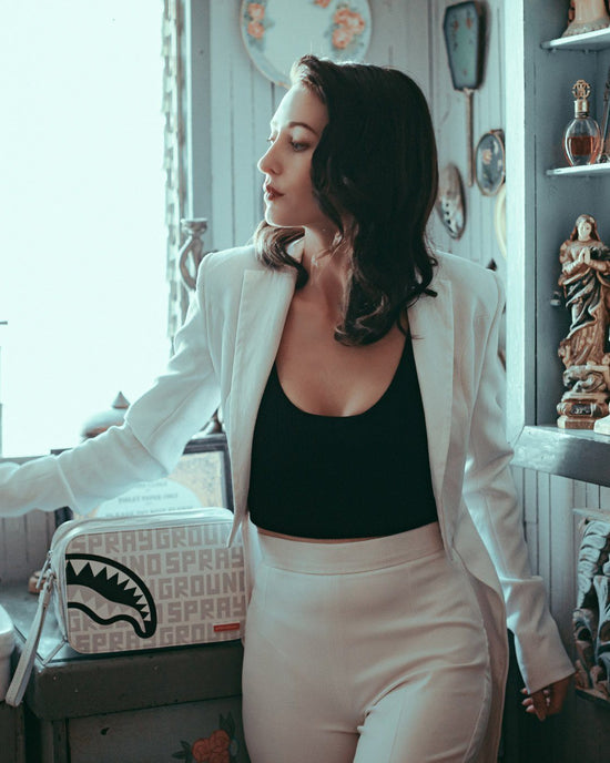 Sprayground SPLIT THE CHECK (PEARL) TOILETRY BAG