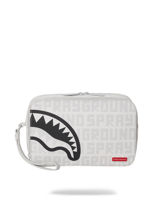 sprayground SPLIT THE CHECK (PEARL) TOILETRY BAG