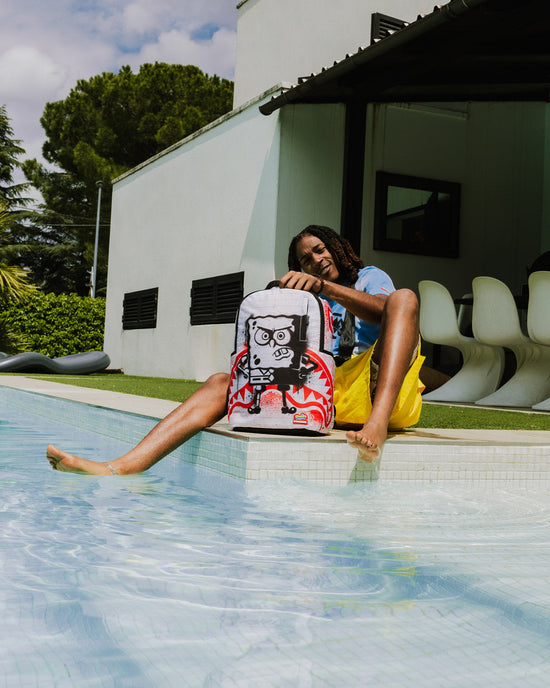 Sprayground SPONGEBOB STENCIL WALL DLXR BACKPACK