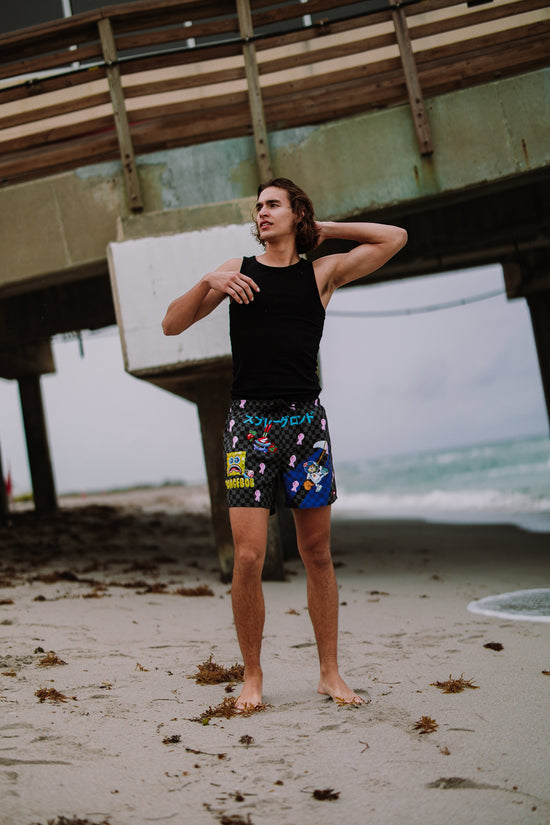 Sprayground SPONGEBOB TOKYO BUBBLE SWIM SHORTS