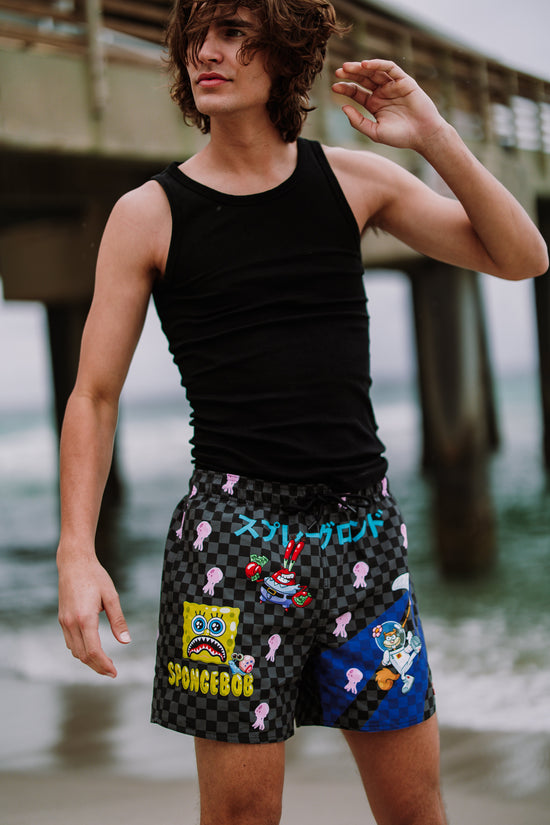 Sprayground SPONGEBOB TOKYO BUBBLE SWIM SHORTS