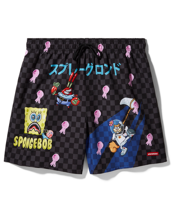 sprayground SPONGEBOB TOKYO BUBBLE SWIM SHORTS