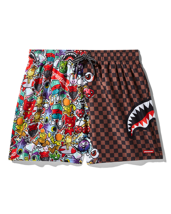 Sprayground STICKER CREW SWIM SHORTS