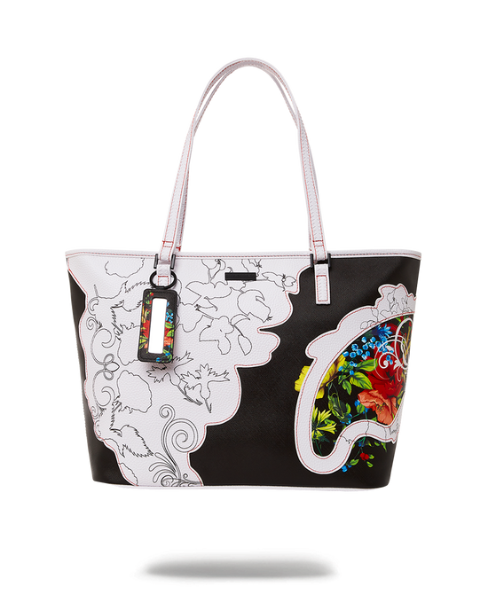 sprayground THE FLORAL CUT TOTE