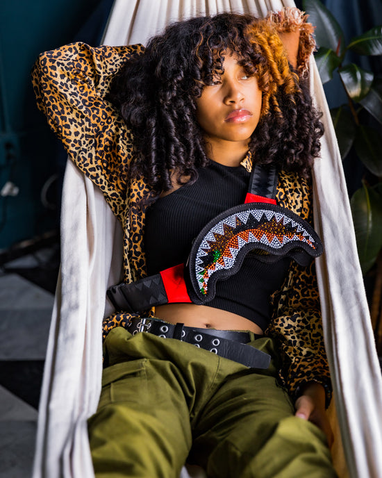 Sprayground TRINITY CAMO SHARKMOUTH CROSSBODY