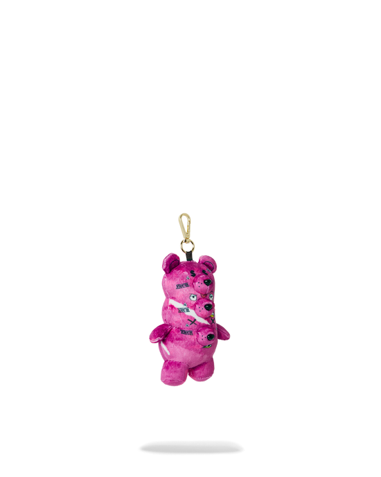 Sprayground TRIPLE PINK BEAR KEYCHAIN